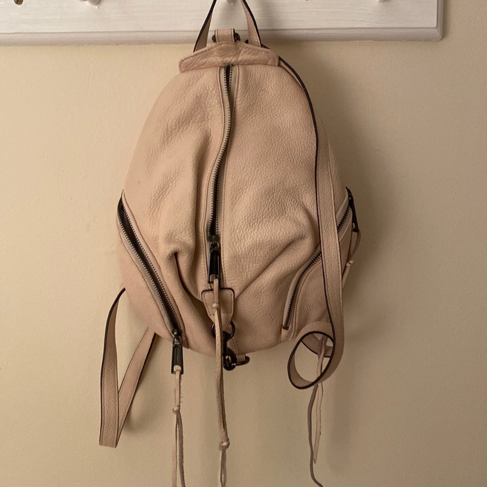 Rebecca Minkoff Cream Leather Backpack